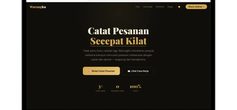Sistem Pencatatan Pesanan Umkm